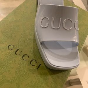 Light Blue Gucci Sandals *Never Worn*